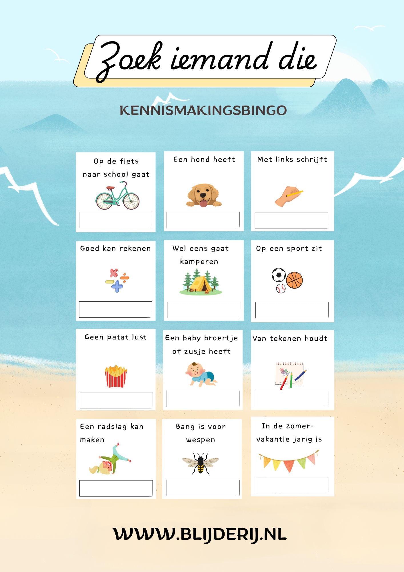 Kennismakingsbingo