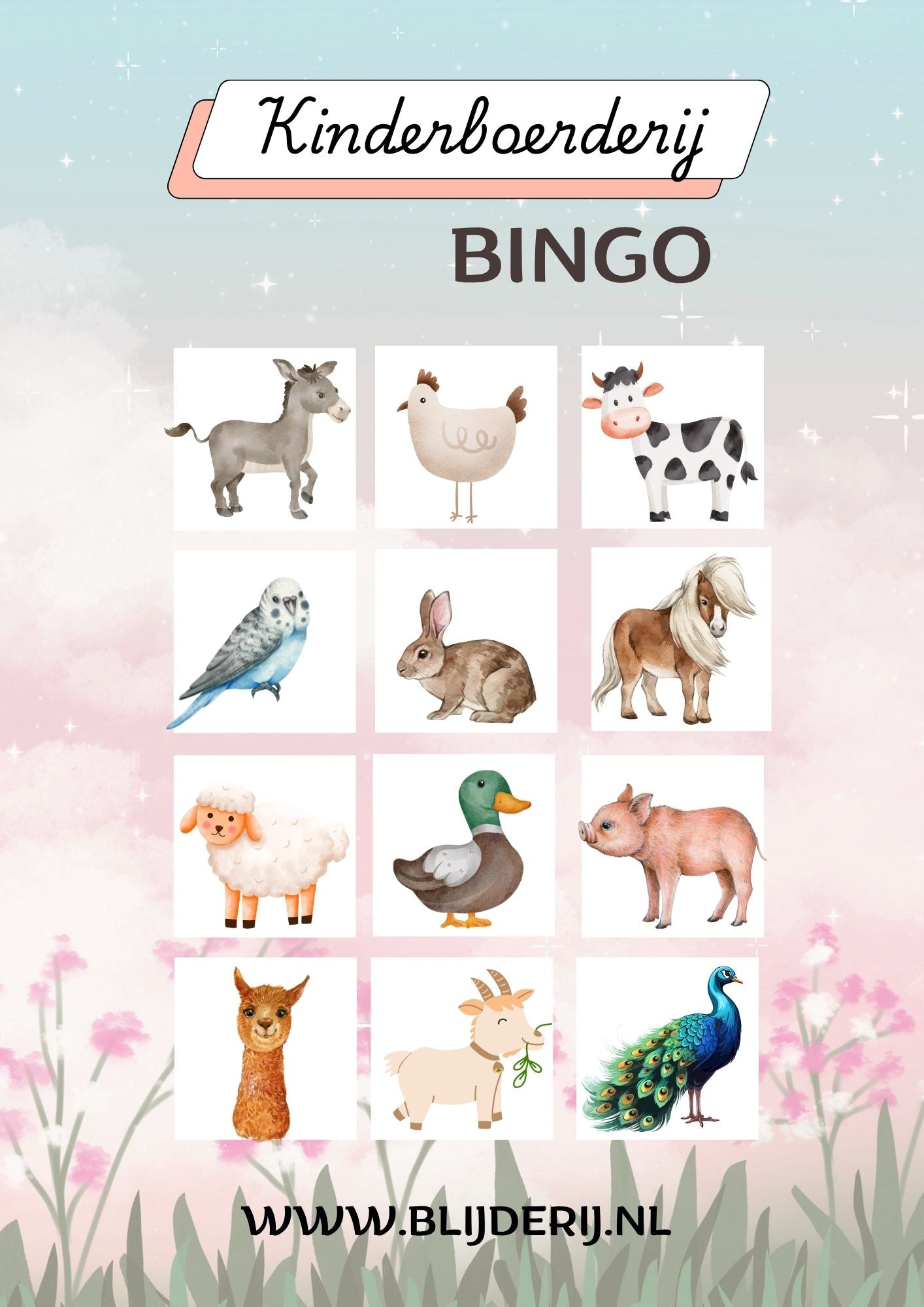 Bingo kinderboerderij