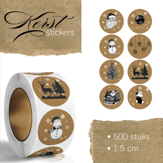 Beloningssticker kerst craft