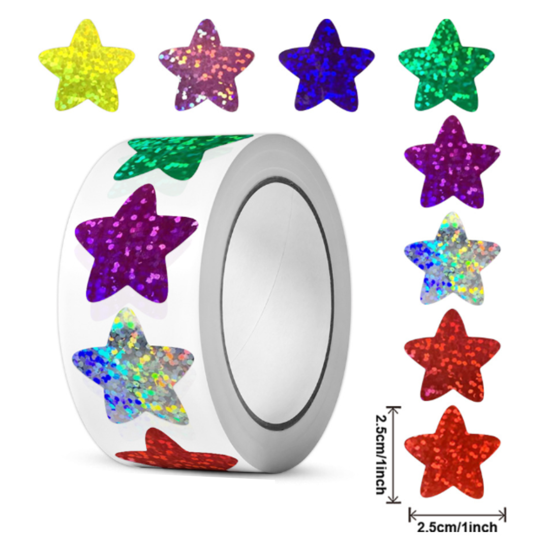 Beloningssticker kerst ster