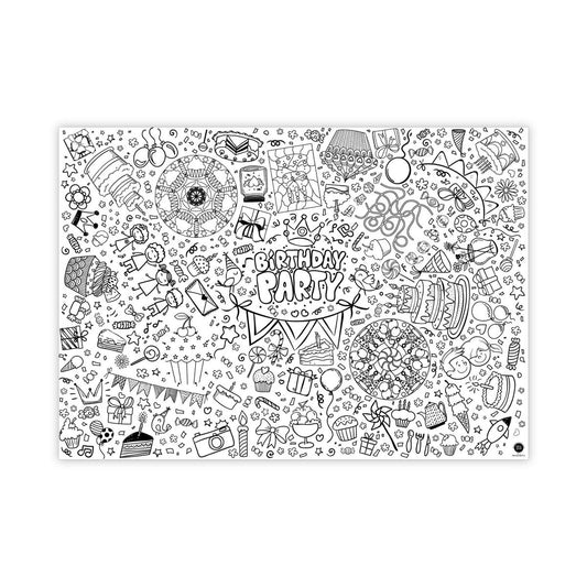 XL kleurplaat verjaardag