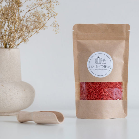 Speelrijst koraalrood