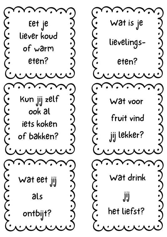 Kletskoekjes thema eten en drinken