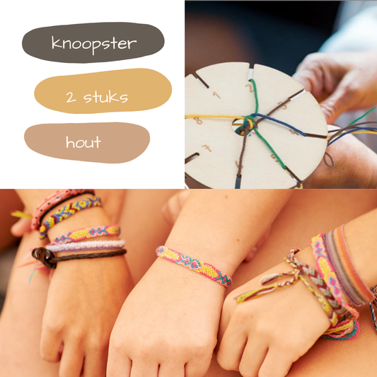 Knoopster set van 2 stuks
