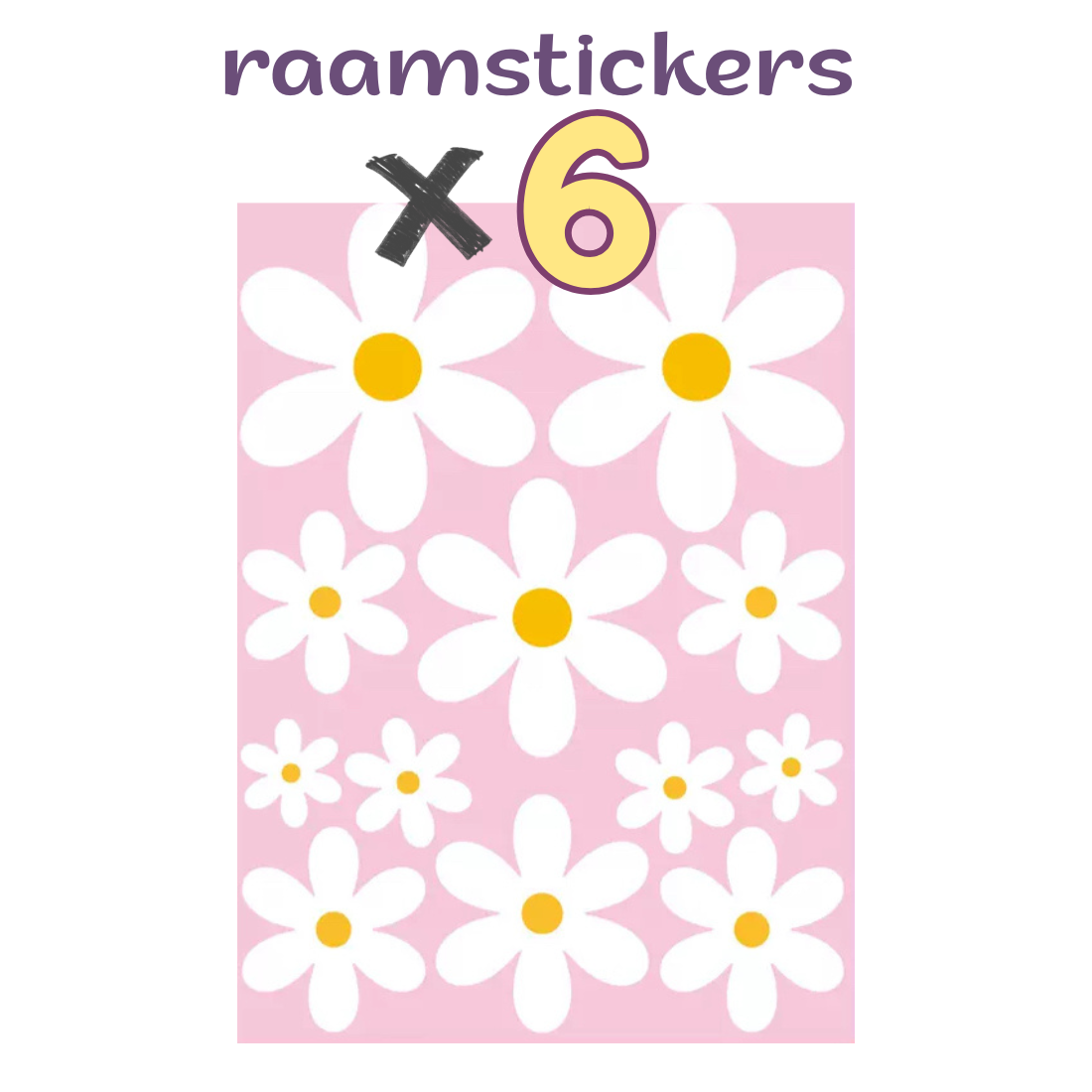 Raamstickers bloemetjes