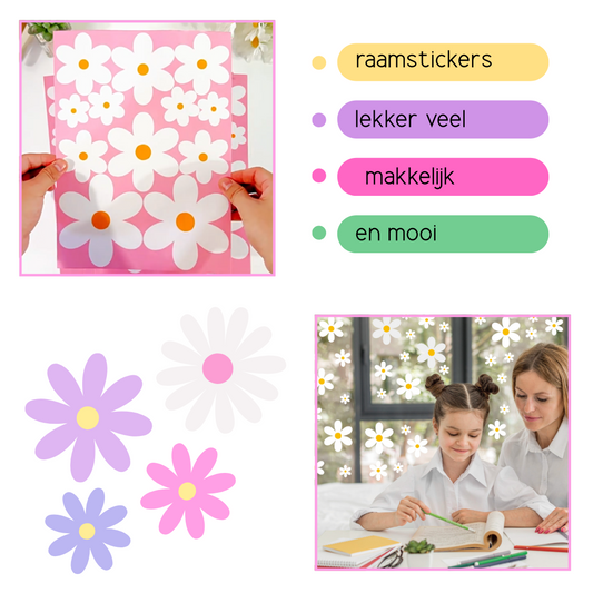 Raamstickers bloemetjes
