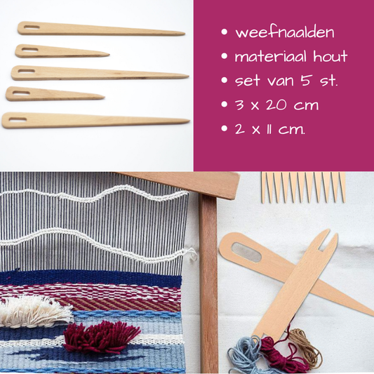 Weefnaalden 5 stuks