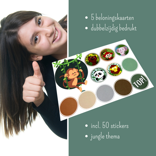 jungle beloningssysteem inclusief stickers