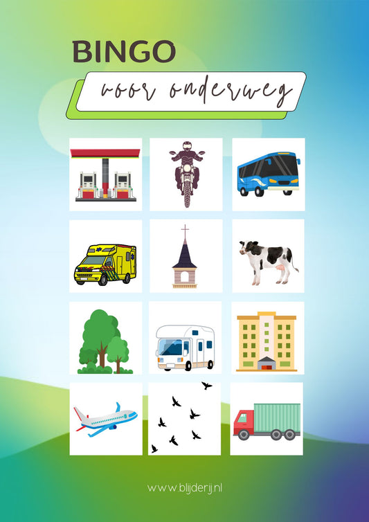 Bingo voor onderweg