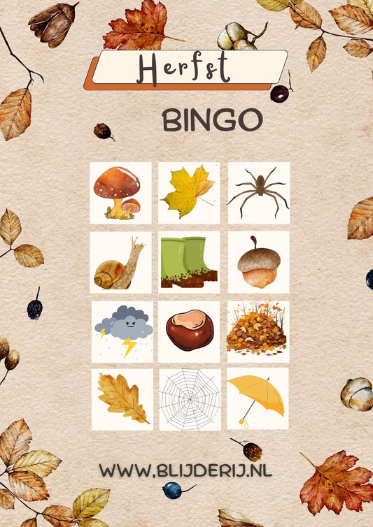 Herfst bingo