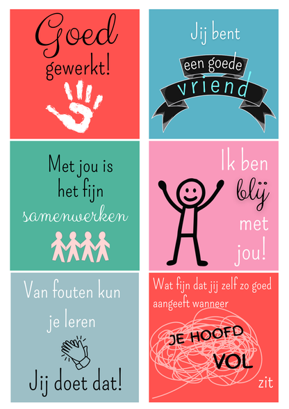 Complimentenkaarten voor kinderen