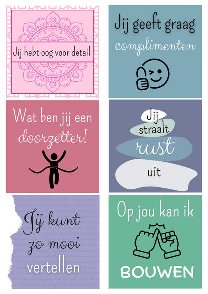 Complimentenkaarten voor kinderen