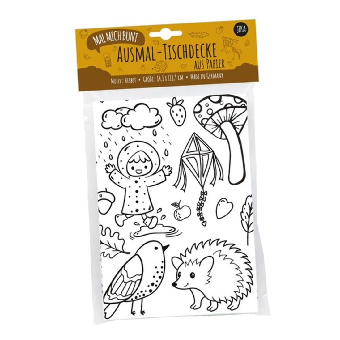 teken tafelkleed thema herfst