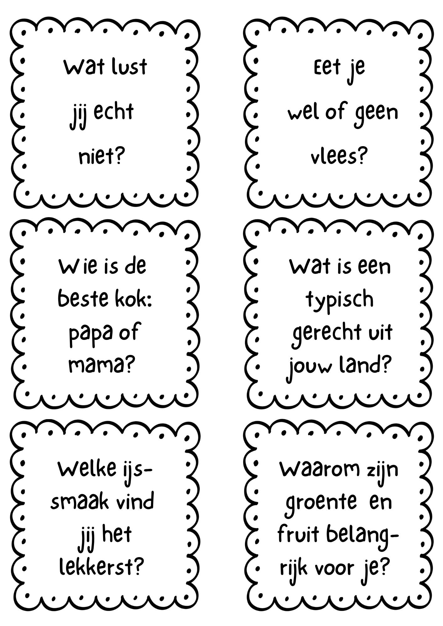 Kletskoekjes thema eten en drinken