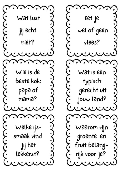 Kletskoekjes thema eten en drinken