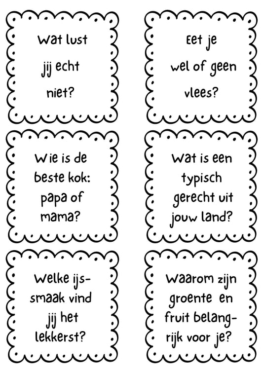 Kletskoekjes thema eten en drinken