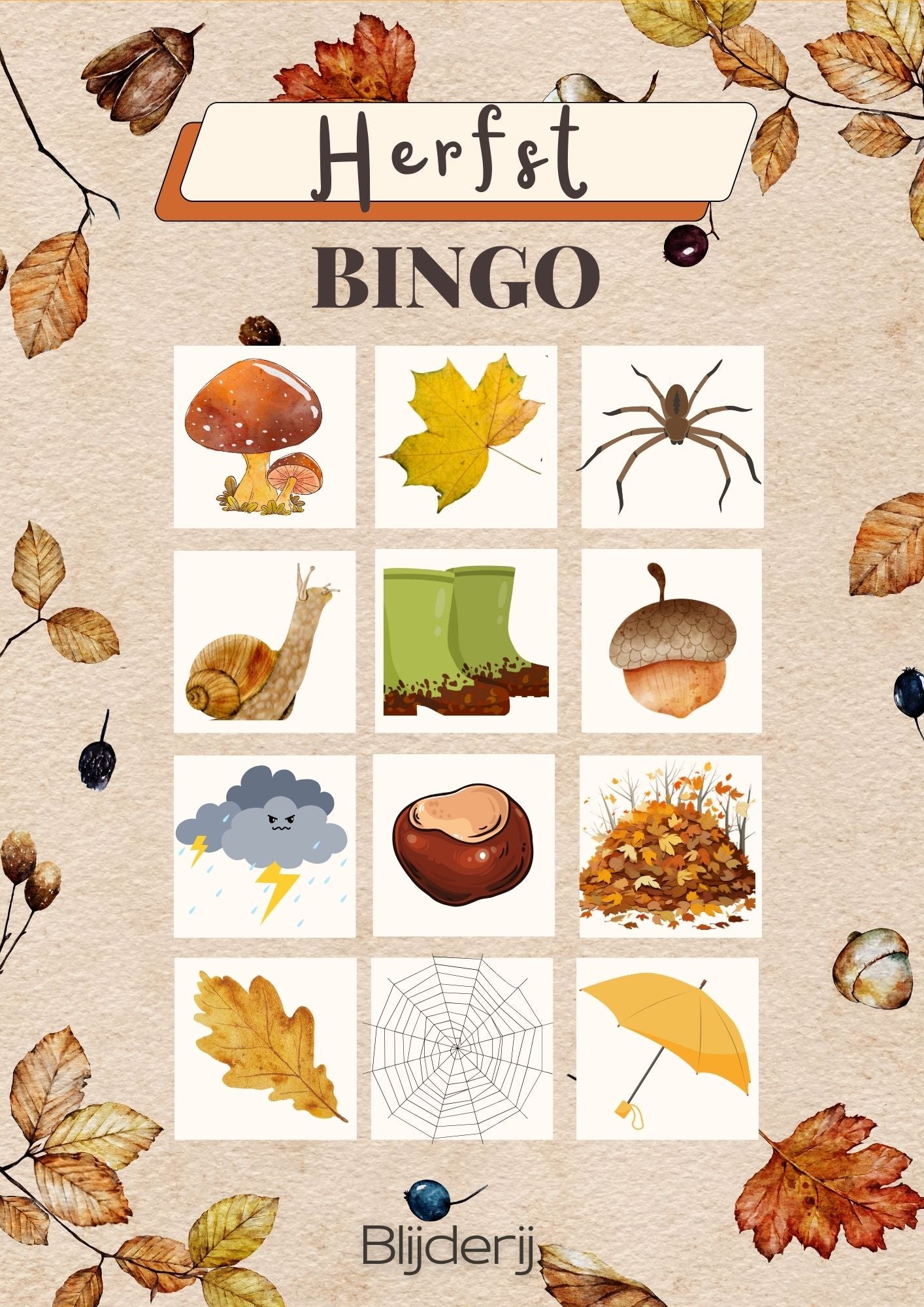 Herfstbingo