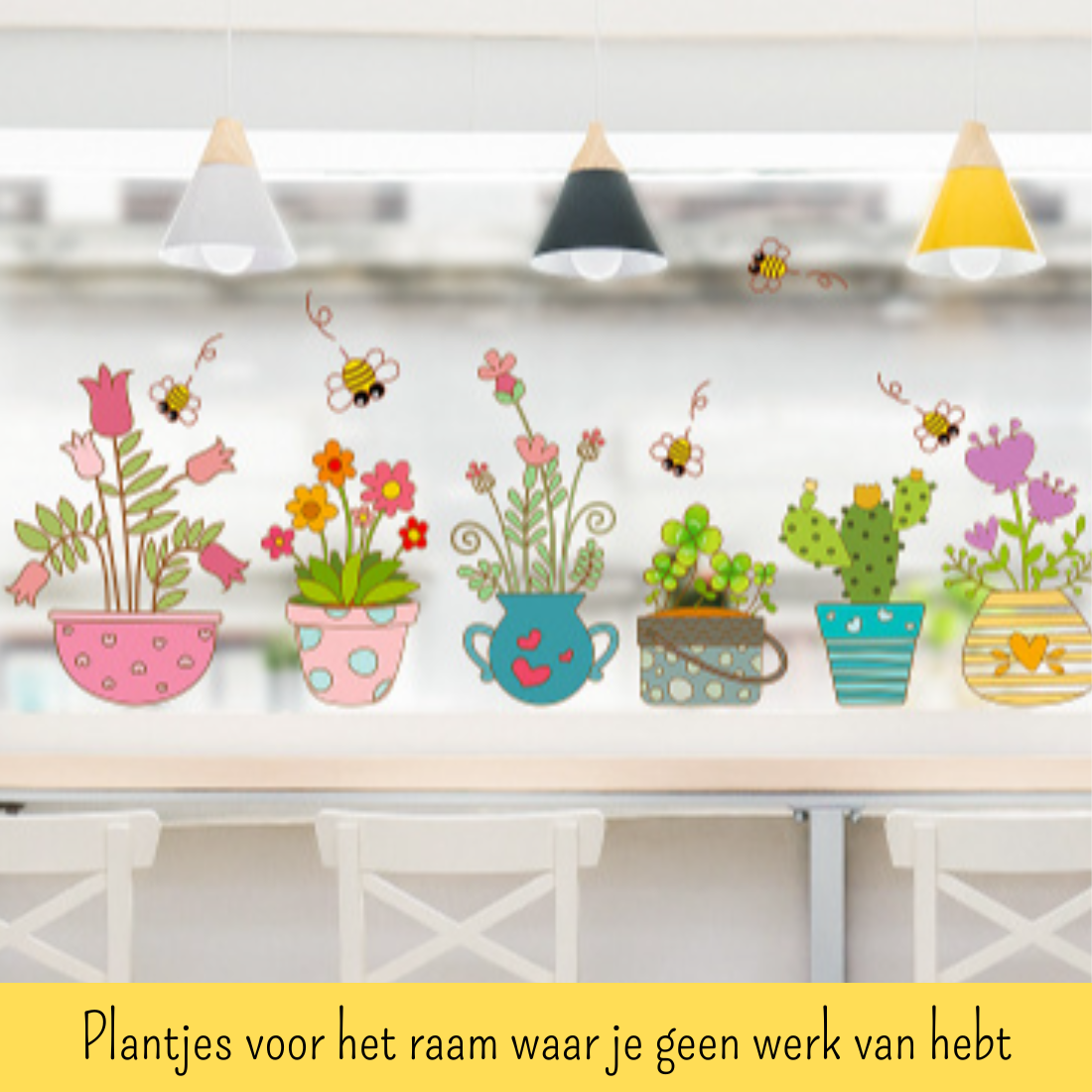 Raamsticker bloem