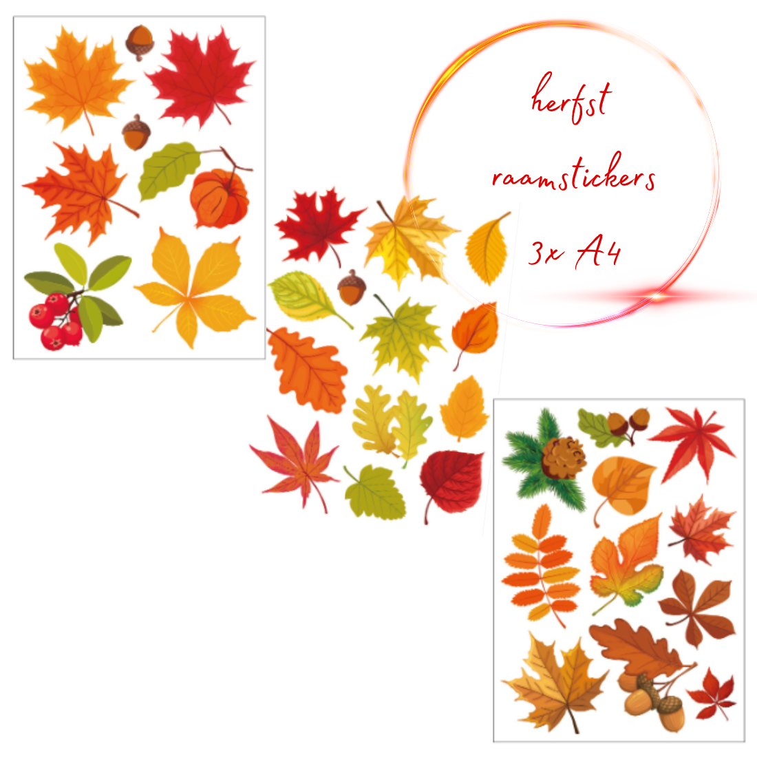 Raamstickers herfst