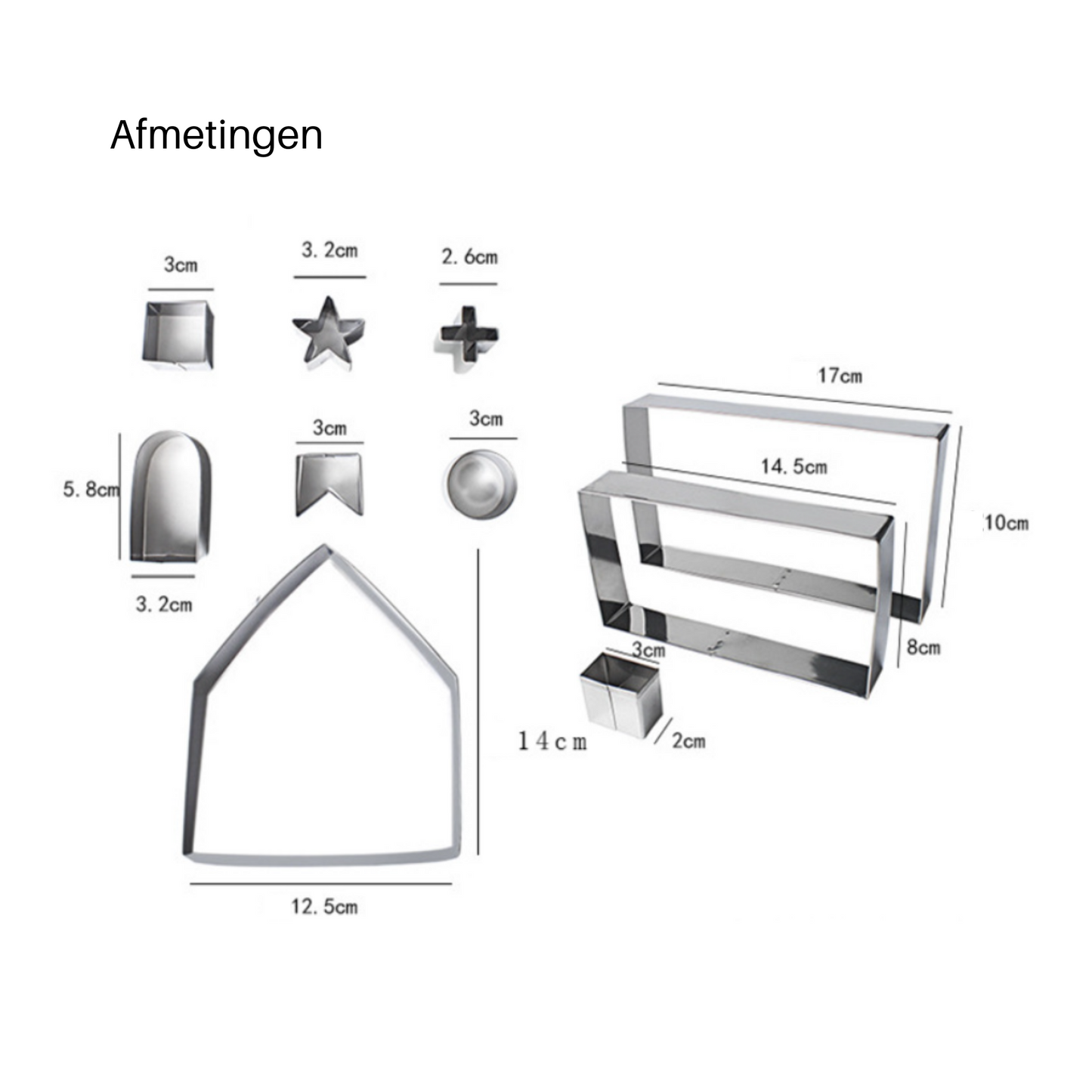 Uitsteekvormen peperkoekhuisje