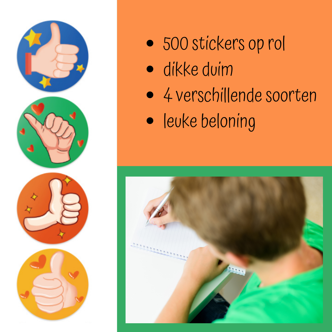 Beloningssticker dikke duim