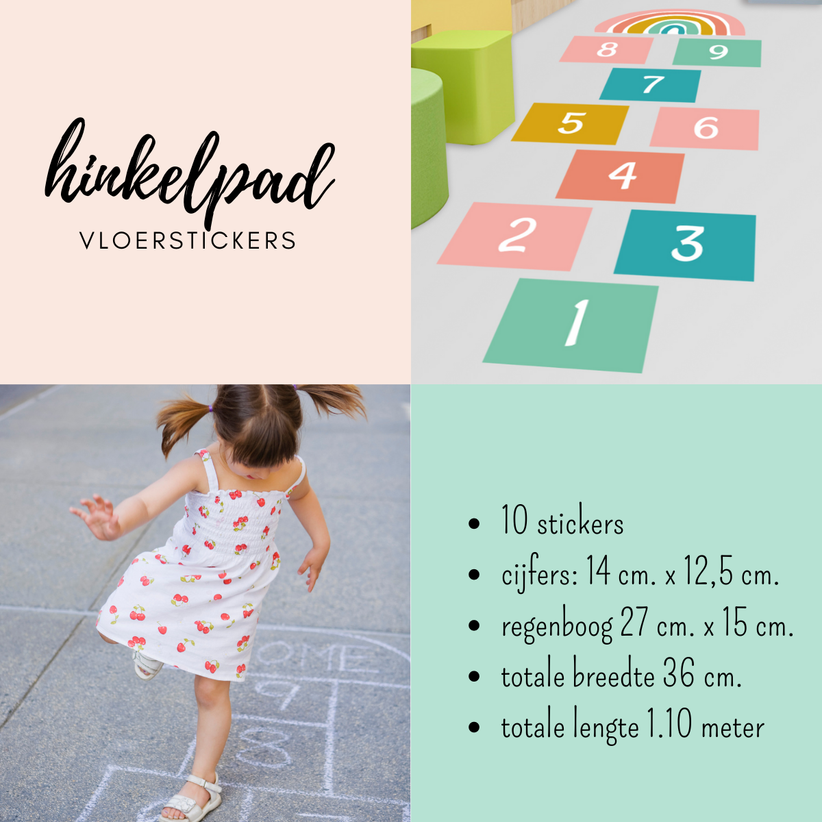 Vloerstickers hinkelpad