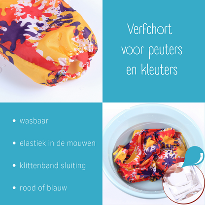 Peuter kliederschort rood
