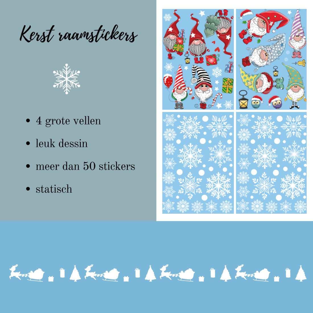 Raamstickers Kerst