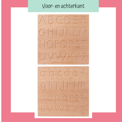 voor- en achterkant schrijfplank