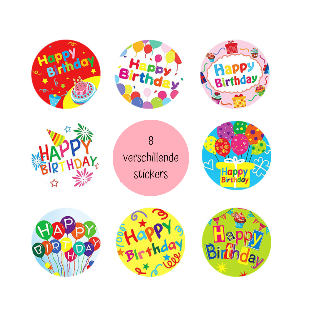 Sticker happy birthday